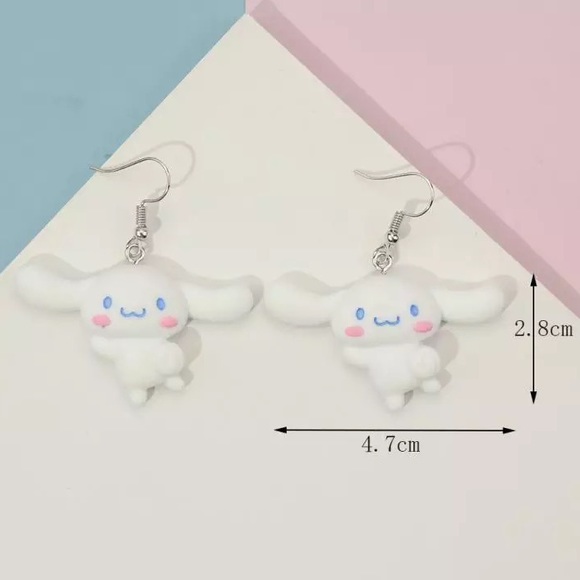 Hello Kitty Cinnamoroll hypoallergenic earrings. NWT - Picture 3 of 3